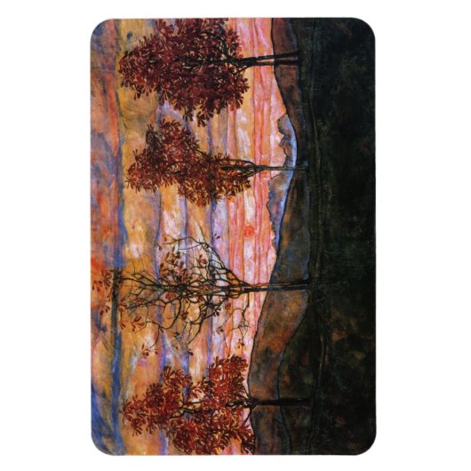 Vier Bäume Magnet (Vertikal)