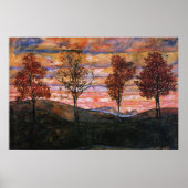 Vier Bäume Poster (Vorne)