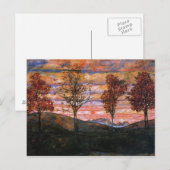 Vier Bäume Postkarte (Vorne/Hinten)