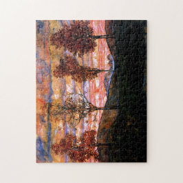 Vier Bäume von Egon Schiele Kunst Puzzle