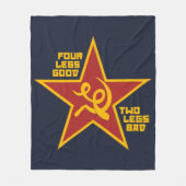 Vier Beine gut Fleecedecke (Vorderseite)