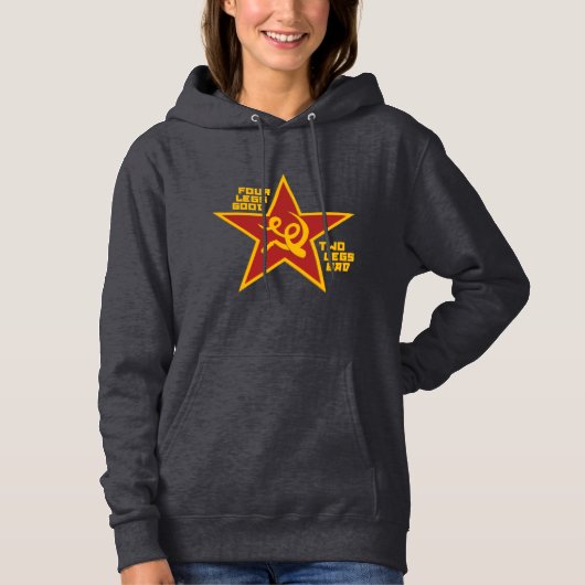 Vier Beine gut Hoodie (Vorderseite)