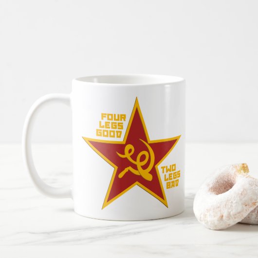 Vier Beine gut Kaffeetasse (Mit Donut)