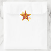 Vier Beine gut Runder Aufkleber (Tasche)