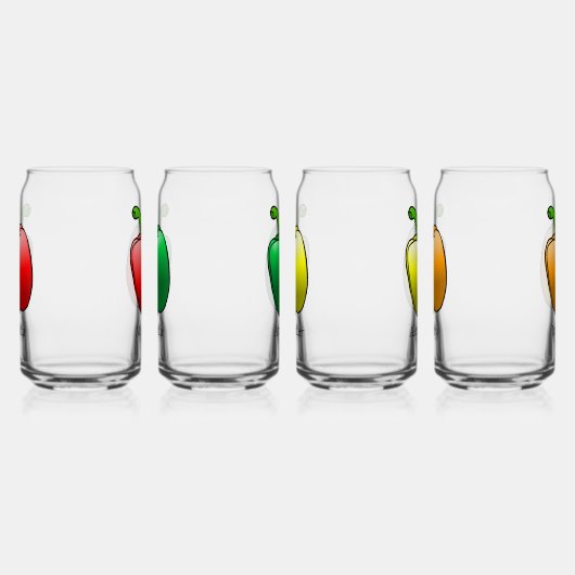 Vier Bell-Paprikaschoten Dosenglas (Links)