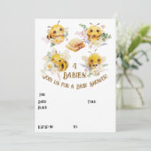 Vier Bienen Einladung (Stehend Vorderseite)