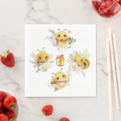 Vier Bienen Napkins Serviette (Beispiel)