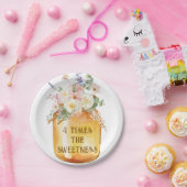 Vier Bienenpapier-Teller Pappteller (Party)