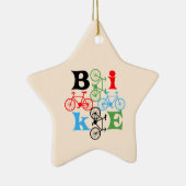 Vier Bikes Keramik Ornament (Rechts)