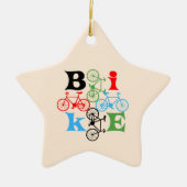 Vier Bikes Keramik Ornament (Vorne)
