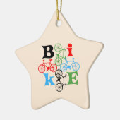 Vier Bikes Keramik Ornament (Links)