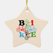 Vier Bikes Keramik Ornament (Hinten)