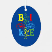 Vier Bikes Ornament Aus Metall (Vorderseite links)