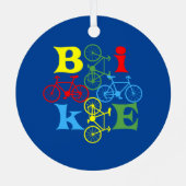 Vier Bikes Ornament Aus Metall (Rückseite)