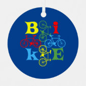 Vier Bikes Ornament Aus Metall (Vorderseite)