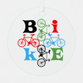 Vier Bikes Ornament Aus Metall (Vorderseite)