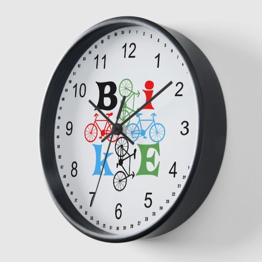 Vier Bikes Uhr (Winkel)