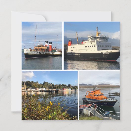 Vier Bilder von Scottish Boats & Scenery (Vorderseite)