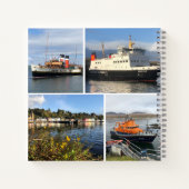 Vier Bilder von Scottish Boats & Scenery Notizblock (Rückseite)