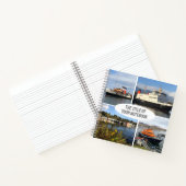 Vier Bilder von Scottish Boats & Scenery Notizblock (Innenseite)