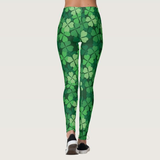 Vier Blatt-Klee Leggings (Rückseite)