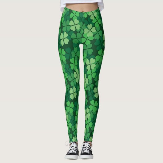 Vier Blatt-Klee Leggings (Vorderseite)