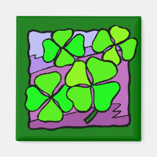 Vier Blatt-Klee Magnet
