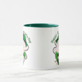 Vier-Blatt-Klee St. Patrick's Day Foto Tasse (Zentrum)