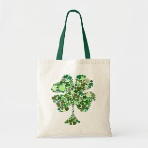 Vier-Blatt-Kleeblatt-Irische-Tasche Tragetasche