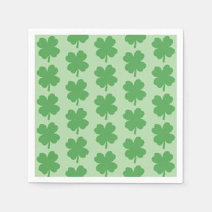 Vier-Blatt-Kleeblatt-Irischer St. Patricks Tag Serviette