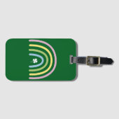 Vier-Blatt-Kleeblatt-Regenbogen St. Patrick's Day Gepäckanhänger (Vorderseite (Horizontal))