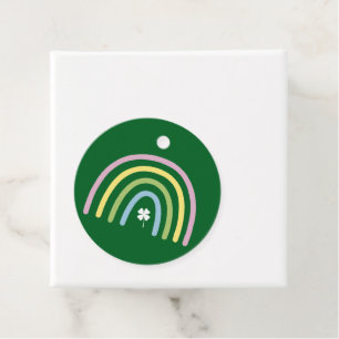 Vier-Blatt-Kleeblatt-Regenbogen-St.-Patricks-Tag Geschenkanhänger