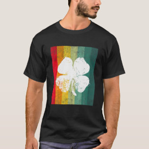 Vier-Blatt-Kleeblatt Vintage Saint Patrick Tag Ges T-Shirt