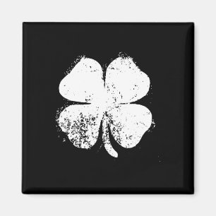 Vier-Blatt-Kleeblatt Vintage St. Patrick's Day Ges Magnet