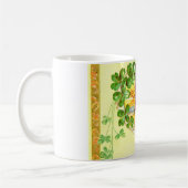 Vier blättrige Klee und Hufeisen Kaffeetasse (Links)