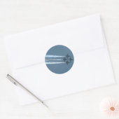 Vier blaue Engel in Diamantbildung Runder Aufkleber (Umschlag)