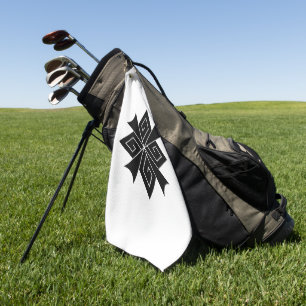 Vier Blitze mit Donnern Golfhandtuch