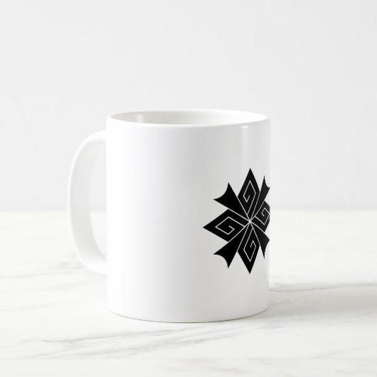 Vier Blitzschrauben mit Donnerknallen Kaffeetasse (Vorderseite Links)
