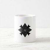 Vier Blitzschrauben mit Donnerknallen Kaffeetasse (Mittel)
