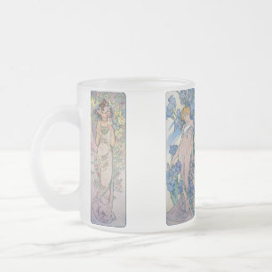 Vier Blume, Alphonse Mucha Mattglastasse