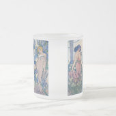 Vier Blume, Alphonse Mucha Mattglastasse (Mittel)
