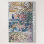Vier Blume, Alphonse Mucha Puzzle (Vertikal)