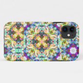 Vier Blumen-Kaleidoskop iPhone Fall Case-Mate iPhone Hülle (Rückseite (Horizontal))