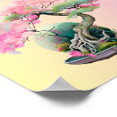 Vier Bonsai-Bäume Poster (Ecke)