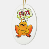 Vier-Buchstabe Frosch-Verzierung Keramikornament (Links)