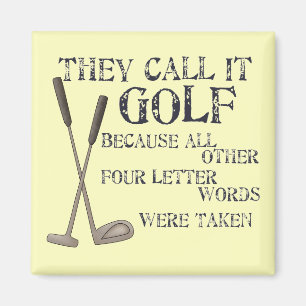 Vier Buchstabe-Wort Magnet