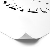 Vier-Buchstaben Name Gottes JHVH Poster (Ecke)