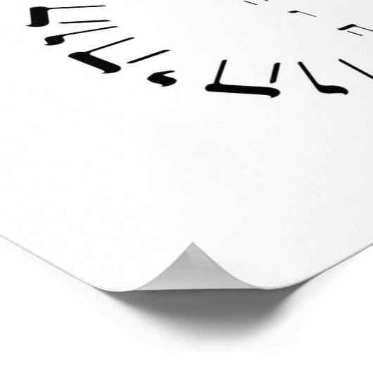 Vier-Buchstaben Name Gottes JHVH Poster (Ecke)