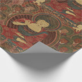 Vier Buddhas im reinen Land-Buddhismus Geschenkpapier (Ecke)