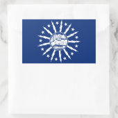 VIER Buffalo-Flag Rechteckiger Aufkleber (Tasche)